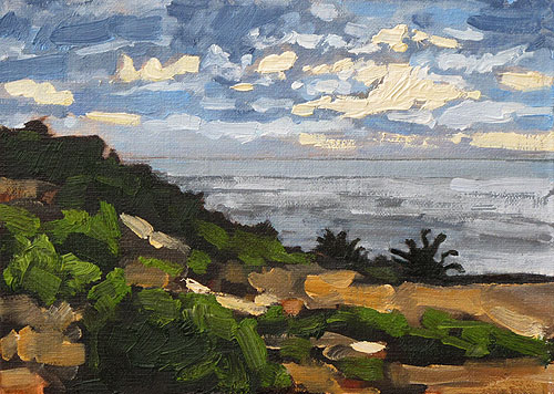 Sunset Cliffs San Diego Landscape Art Painting