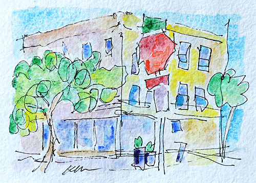 San Diego Watercolor Painting
