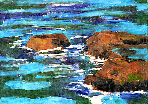 Ocean Beach Painting, San Diego, California