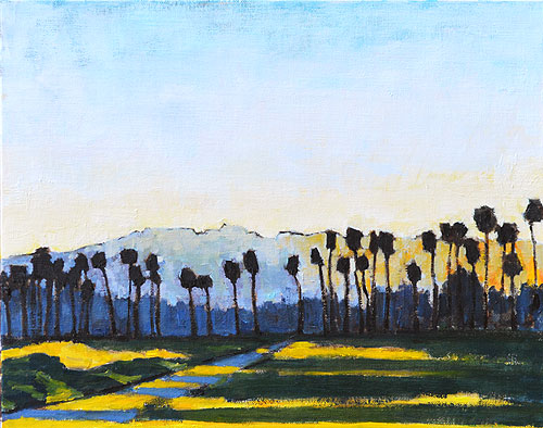 Santa Barbara Sunset Painting