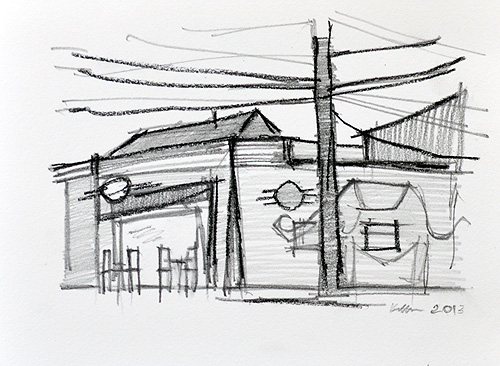 Crest Cafe Hillcrest San Diego Drawing