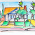 Craftsman House San Diego Watercolor