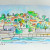 Point Loma San Diego Watercolor Painting