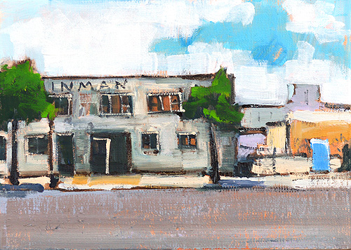 California Industrial Landscape Painting