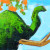 Elephant Topiary San Diego Zoo Painting