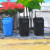 Trash Cans & Bougainvillea San Diego Alley Painting