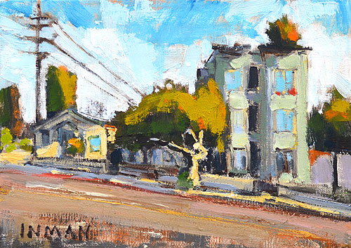 Market Street San Diego Painting Victorian Houses