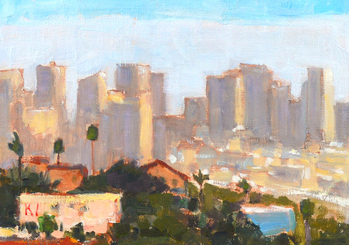 San Diego Skyline Painting