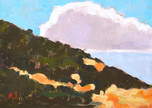 Cabrillo Point Loma Landscape Painting San Diego