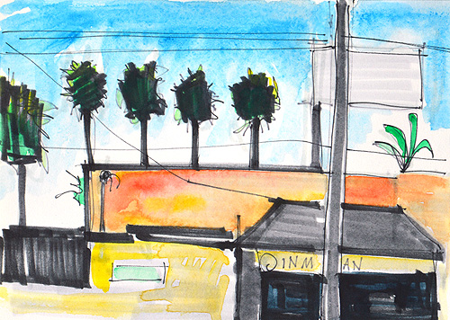 Hillcrest Watercolor Painting San Diego