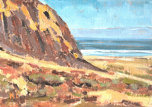 Blacks Beach Bluffs Landscape Painting