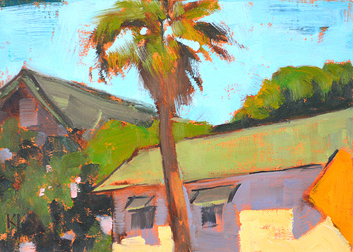 Beach Cottage Ocean Beach Painting San Diego