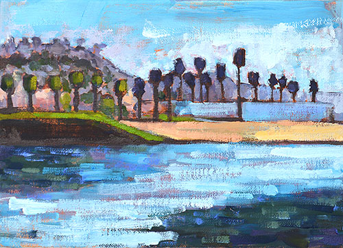 Ocean Beach Dog Beach Painting