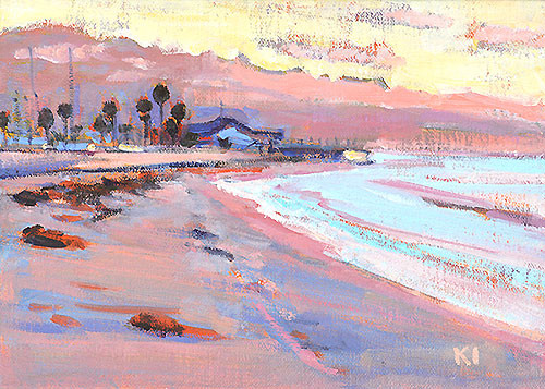 Santa Barbara Beach Painting Ledbetter Leadbetter
