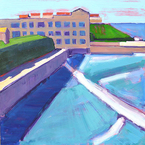 Marriage of the Sea Ocean Beach San Diego Painting by Kevin Inman