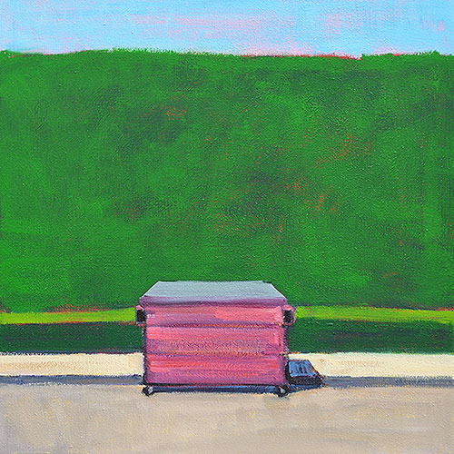 Hot Pink Dumpster Painting  Kevin Inman San Diego Art