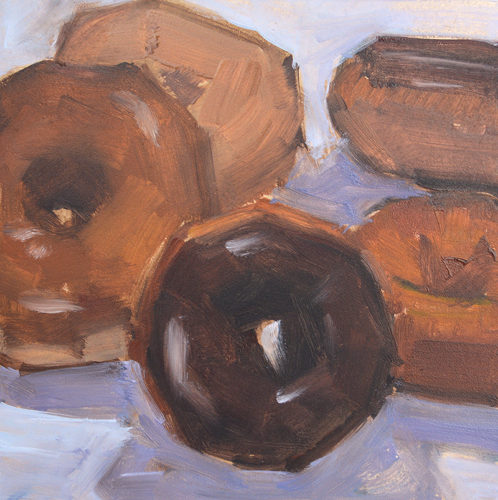 Donuts Painting by Kevin Inman
