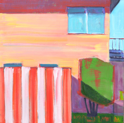 Kevin Inman Artist North Park San Diego Painting Peppermint Fence