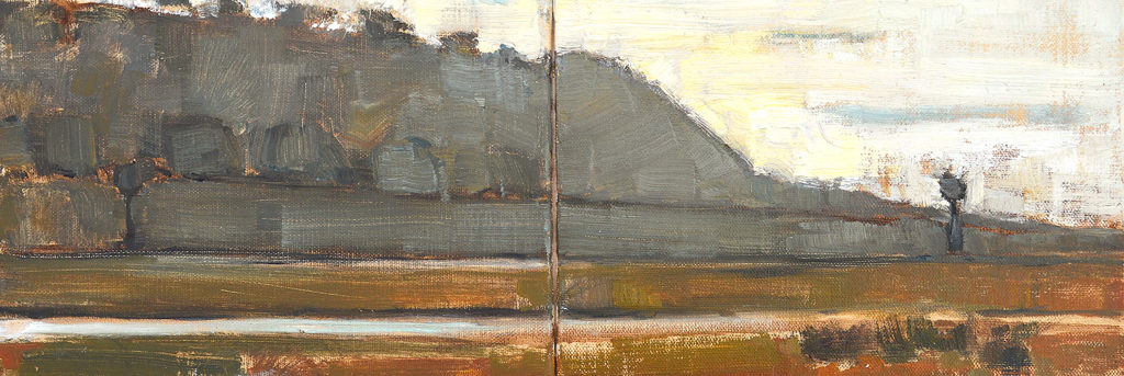 Del Mar Bluffs landscape painting by Kevin Inman