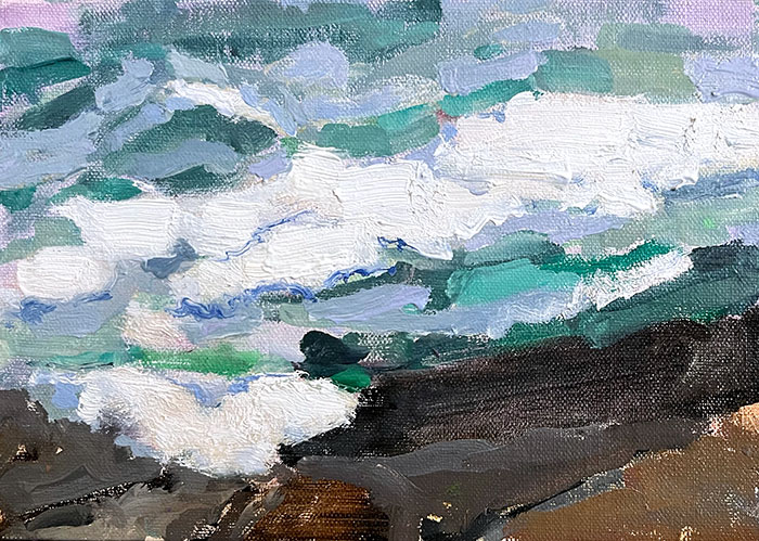 Painting of ocean in La Jolla, California